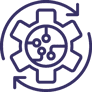 A gear mechanism with interlocking cogs, symbolising the interconnected stages of the UK adoption process